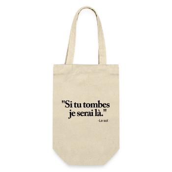 Si tu tombes je serai là - Sac à bouteille - nature - Devant