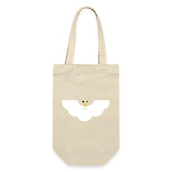 Cuddly Cloud Face - Gift Bag for Bottles - nature - Front