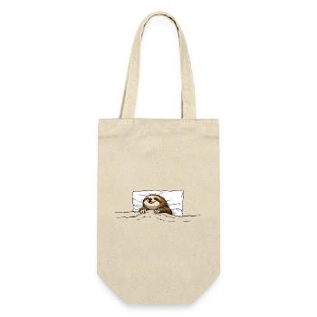 Sleeping Sloth – Cozy Chill Motif - Gift Bag for Bottles - nature - Front