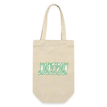 Montirom text - Geschenkbeutel für Flaschen - Natur - Vorne