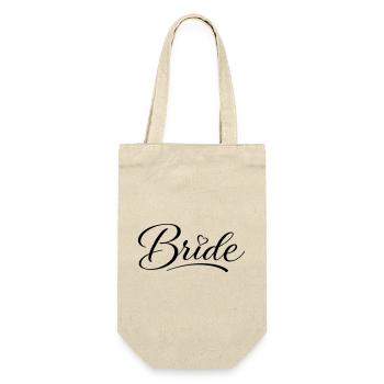 Bride - Geschenkbeutel für Flaschen - Natur - Vorne