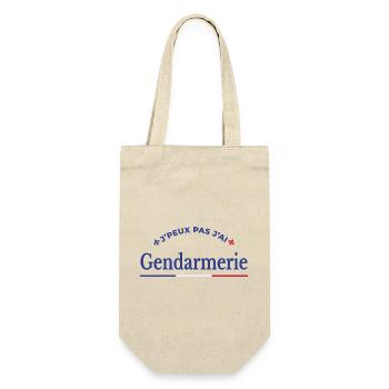 Gendarme Cadeau Humour Personnalisé - Sac à bouteille - nature - Devant