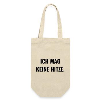 Ich mag keine Hitze. - Geschenkbeutel für Flaschen - Natur - Vorne