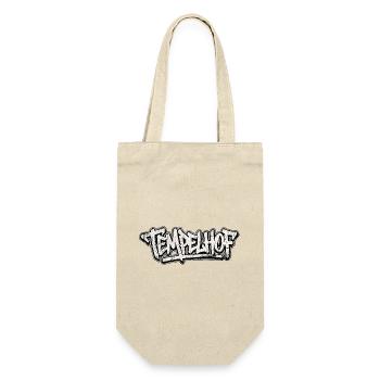 Tempelhof Berlin Graffiti Oldschool Hip Hop - Geschenkbeutel für Flaschen - Natur - Vorne