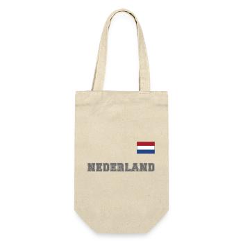 Niederlande Trikot Look - Holland – NEDERLAND - Geschenkbeutel für Flaschen - Natur - Vorne