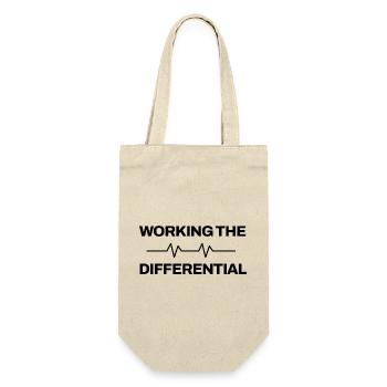 Arzt - Working The Differential - Medizin - Geschenkbeutel für Flaschen - Natur - Vorne