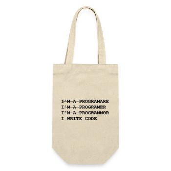 Geek - Développeur - Informatique - Sac à bouteille - nature - Devant