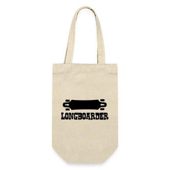 Longboard,Longboarder,Skateboard,Skate,Skater - Gift Bag for Bottles - nature - Front
