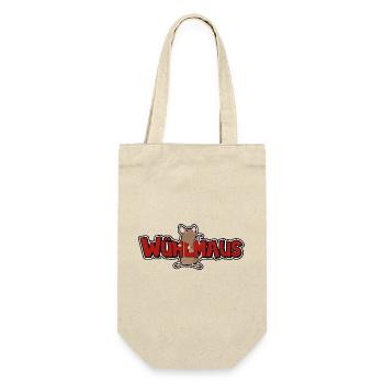 Wühlmaus - Geschenkbeutel für Flaschen - Natur - Vorne