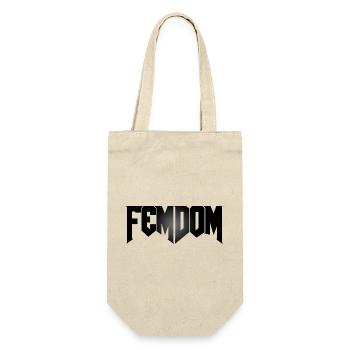 Femdoom - Geschenkbeutel für Flaschen - Natur - Vorne