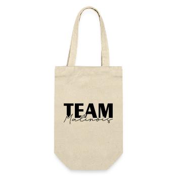 TEAM MALINOIS Wilsigns IGP Hundesport Hunde - Geschenkbeutel für Flaschen - Natur - Vorne