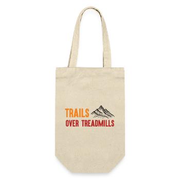 Trail Running - Trails Over Treadmills - Gift Bag for Bottles - nature - Front
