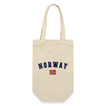 Norwegian flag, Norwegian pride - Gift Bag for Bottles - nature - Front