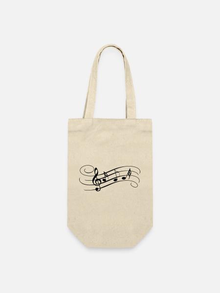 Envolée de notes - Sac à bouteille - nature