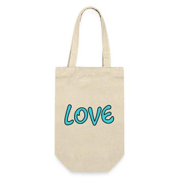 LOVE. MOM. MOTHER'S DAY. HAPPY MOTHER'S DAY - Gift Bag for Bottles - nature - Front