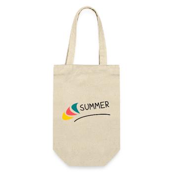 HOLIDAY. HAPPY HOLIDAYS. MISTRESS. MASTER. TEACHER - Gift Bag for Bottles - nature - Front