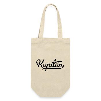 Kapitän - Geschenkbeutel für Flaschen - Natur - Vorne