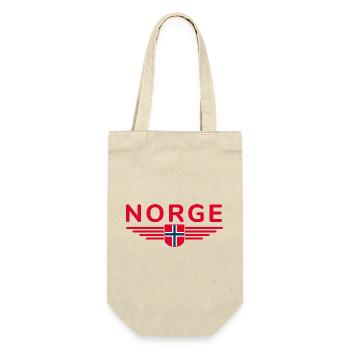 Ich liebe Norwegen Design T-Shirt Outfit - Geschenkbeutel für Flaschen - Natur - Vorne
