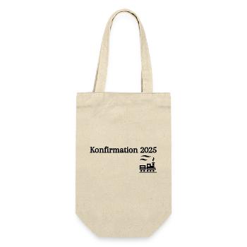Confirmation 2025 departing train journey - Gift Bag for Bottles - nature - Front