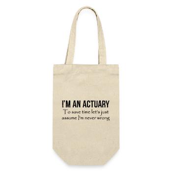 I'm an actuary to save time let's just assume - Gift Bag for Bottles - nature - Front