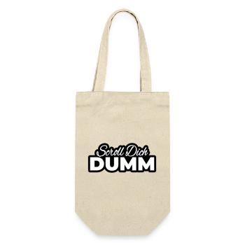 Scroll You Stupid Typo Print - Gift Bag for Bottles - nature - Front