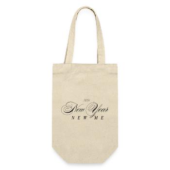 New Year New Me - Gift Bag for Bottles - nature - Front