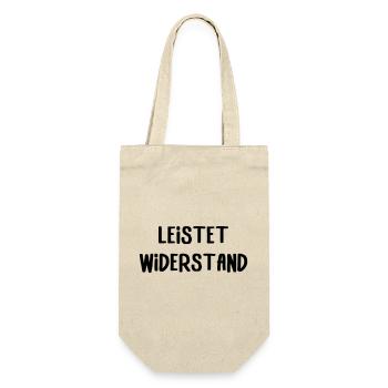 Leistet_wiederstand - Gift Bag for Bottles - nature - Front
