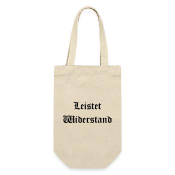 Leistet_wiederstand - Gift Bag for Bottles - nature - Front