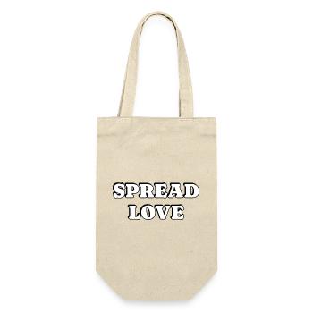 Spread Love  - Gift Bag for Bottles - nature - Front
