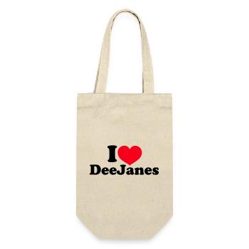 I Love DeeJanes - Gift Bag for Bottles - nature - Front