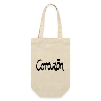 corazon heart - Gift Bag for Bottles - nature - Front