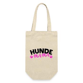 Hunde Mama - Geschenkbeutel für Flaschen - Natur - Vorne