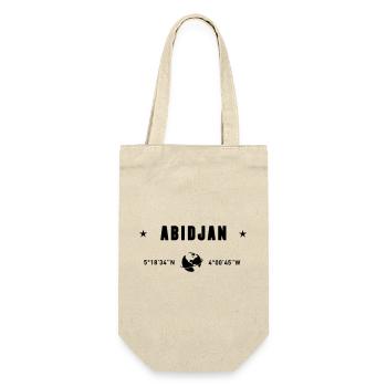 Abidjan Ivory Coast Coordinates Earth - Gift Bag for Bottles - nature - Front
