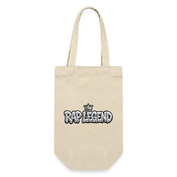 RAP LEGEND - Style 3D Bubble Chrome avec couronne - Sac à bouteille - nature - Devant