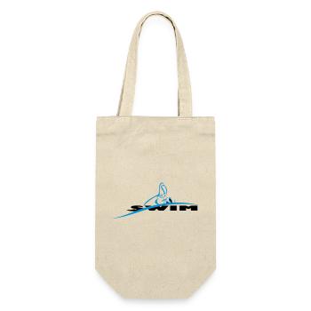 Logo natation nageur stylisé - Sac à bouteille - nature - Devant