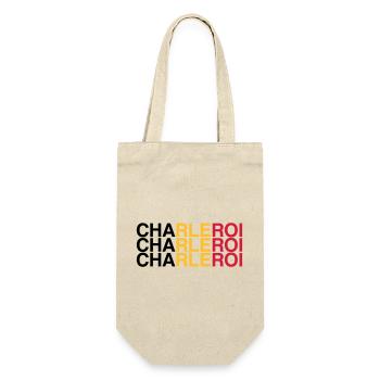 CHARLEROI Belgium Belgium Flag - Gift Bag for Bottles - nature - Front