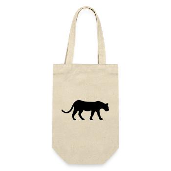 Jaguar - Geschenkbeutel für Flaschen - Natur - Vorne