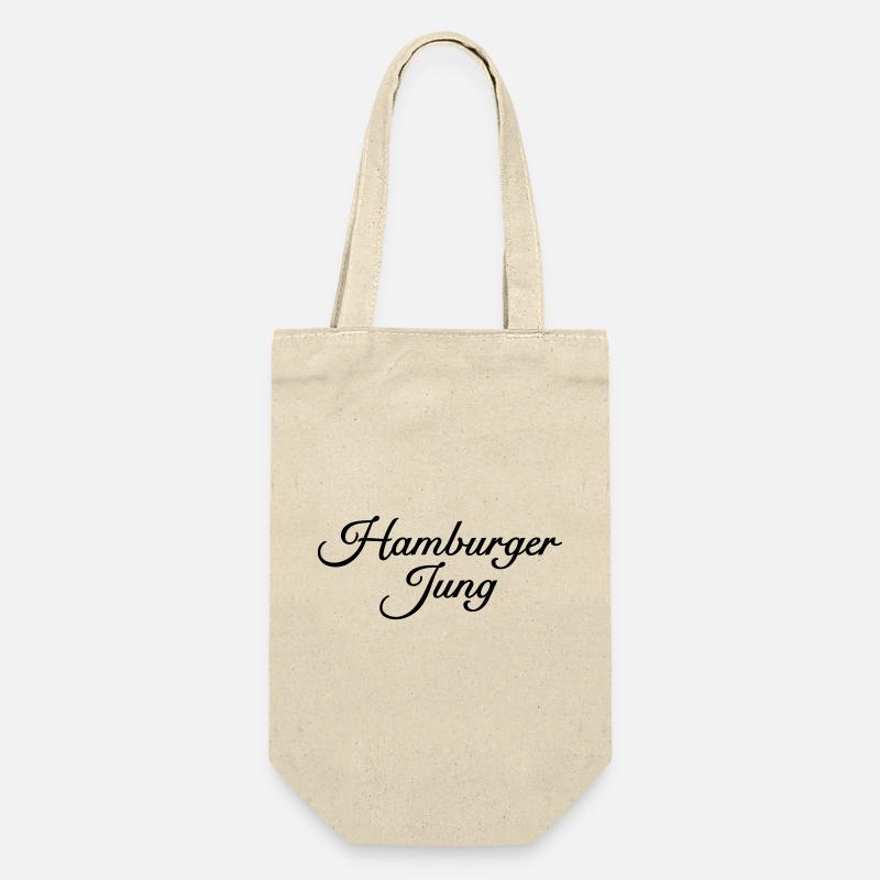 Hamburger Jung Klassisch - Geschenkbeutel für Flaschen - Natur