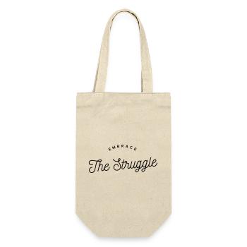 Embrace The Struggle - Motivational Text - Gift Bag for Bottles - nature - Front