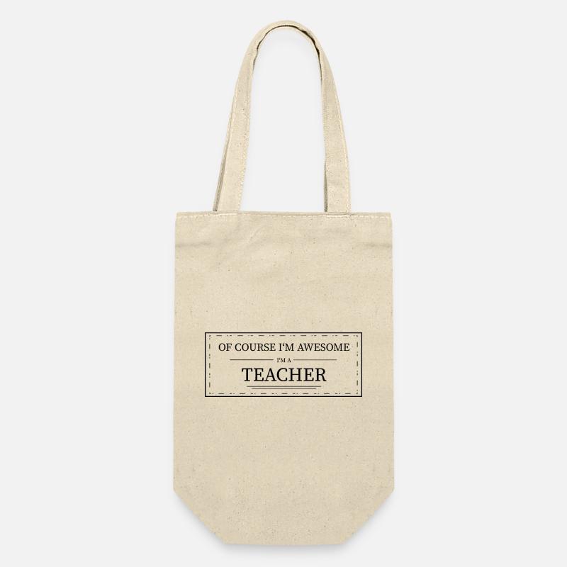 Teacher - Gift Bag for Bottles - nature