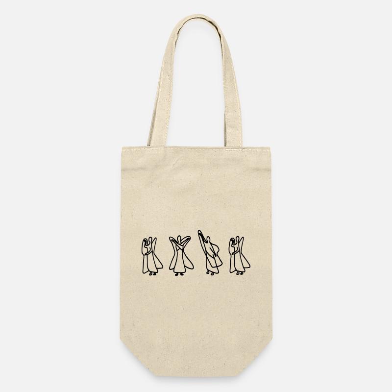 Waldorf Letters "NO" - Gift Bag for Bottles - nature