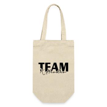 TEAM X - HERDER Hunde Hundesport IGP Wilsigns - Geschenkbeutel für Flaschen - Natur - Vorne