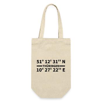 Thuringia coordinates - Gift Bag for Bottles - nature - Front
