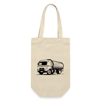 Alter Truck - Geschenkbeutel für Flaschen - Natur - Vorne