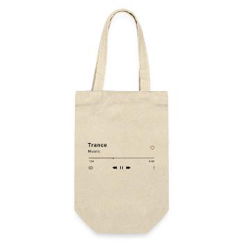 Trance - Geschenkbeutel für Flaschen - Natur - Vorne