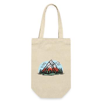 Berge Natur Landschaft - Geschenkbeutel für Flaschen - Natur - Vorne