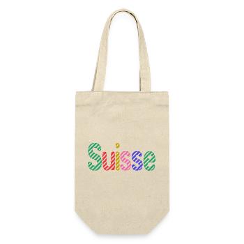 SWITZERLAND. HUMOR. COUNTRY. FLAG. GENEVA. LAUSANNE - Gift Bag for Bottles - nature - Front