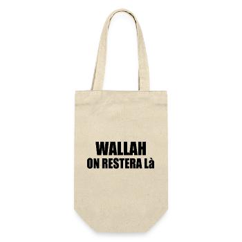 Wallah wird es dabei belassen - Geschenkbeutel für Flaschen - Natur - Vorne