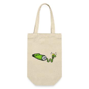 Green snake and gouache tube - Gift Bag for Bottles - nature - Front
