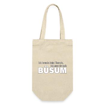 Therapie BÜSUM - Geschenkbeutel für Flaschen - Natur - Vorne